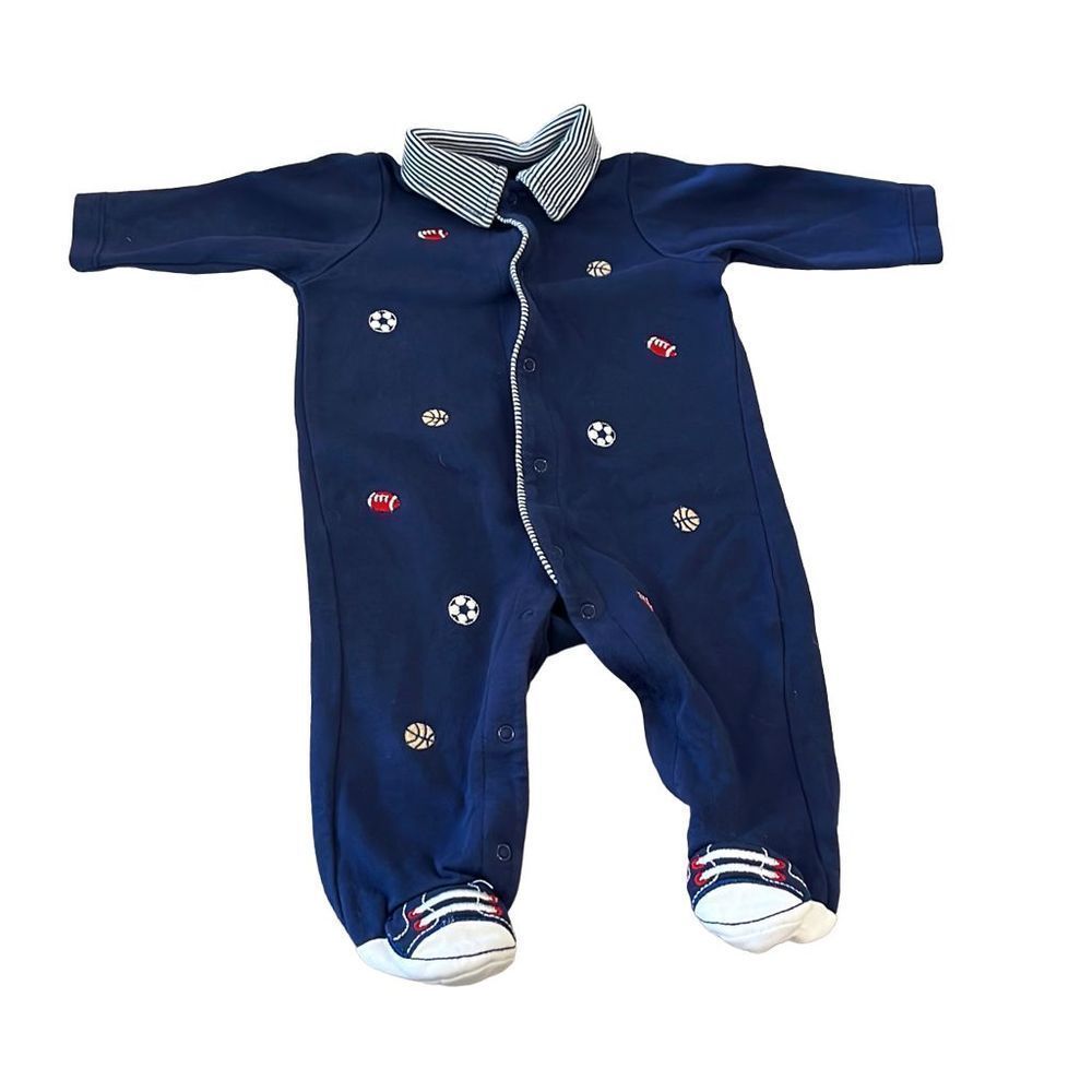 Little Me sport footie, 6 months